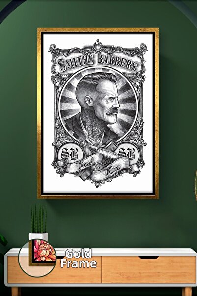 KOSS Dijital Класически барбер майстор гравиране рисуване стил стена декораци...