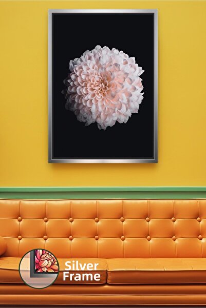 KOSS Dijital Accesoriu decorativ de perete cu model de flori de culoare desch...