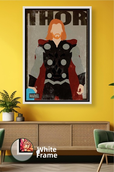 KOSS Dijital Decor de perete cu erou puternic Thor Marvel, design modern, pic...