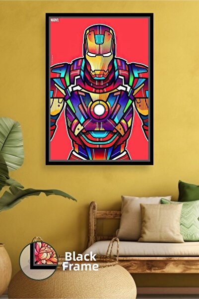 KOSS Dijital Decor de perete cu design de armură Iron Man Marvel, pictură pe ...