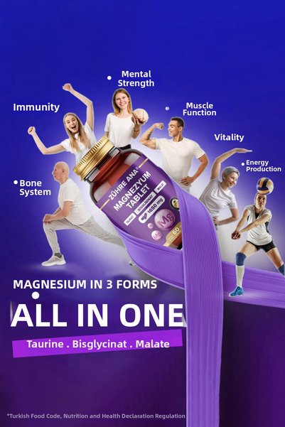 Zühre Ana Magnesium Bisglycinate, Taurate, Malate 60 Tablets