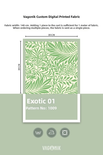 Vagonik Exotic Digital Printed Upholstery Sofa Fabric Good Quality Fabric That Does Not Stretch or Fade