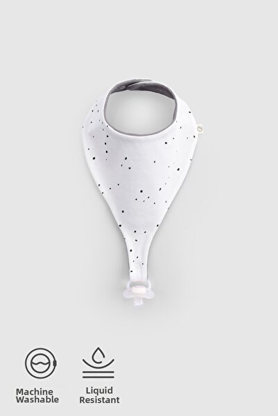 Little Gusto White Cosmos Patterned Organic Cotton - Liquid Proof and with Pa...