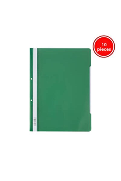 KRAF Ring Binder, 10 Pieces, Pack of 50, A4, 2 Holes, Green