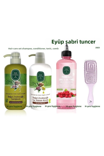 Eyüp Sabri Tuncer H-Pro Hygiene Hair Care Set, Olive Oil Shampoo, Conditioner...