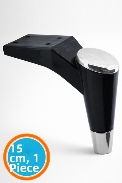 NZB Furniture Sofa Coffee Table Tv Unit Seat Leg 15 cm Black Chrome Base Legs