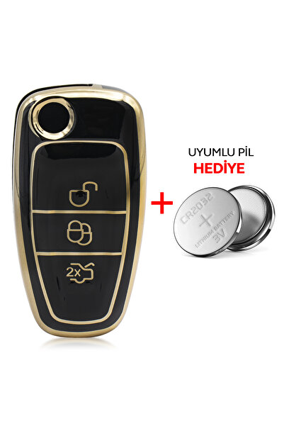 Rem Anahtar Oto Elektronik Anahtar Focus C-Max Mondeo 3 Button Switchblade Na...