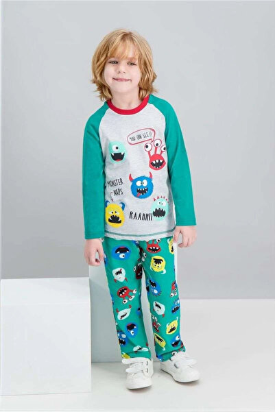 ROLY POLY Rolypoly Monster Naps Karmelanj Boy's Pajama Set