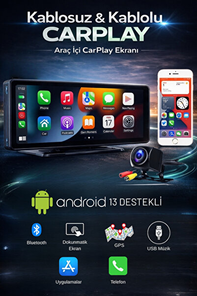 Venas ANDROID 13 İŞLETİM SİSTEMLİ TÜM ARAÇLARA VE TELEFONLARA UYUMLU CARPLAY