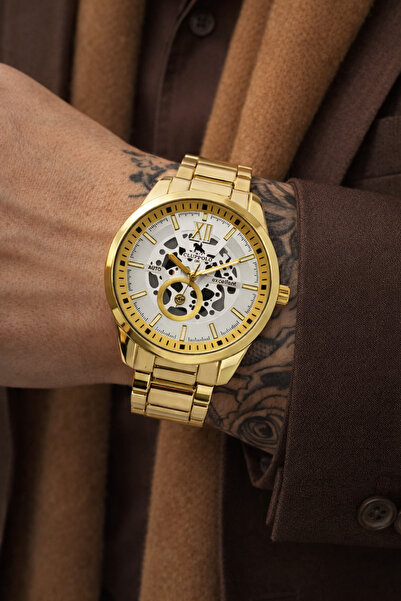 Clup Polo Yeni Sezon Metal Kordon Erkek Kol Saati Çelik Bileklik Hediyeli