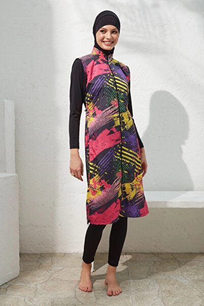 Pierre Cardin Uzunkol Paraşüt Fermuarlı Tesetür Mayo Desenli 221903