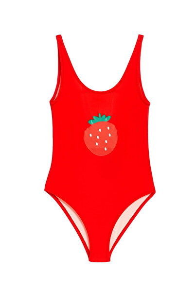 Argento Baskılı Kız Çocuk Mayo