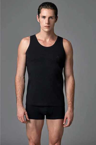 Eros طقم رياضي مدمج للرجال مكون من قطعتين - أسود Es011500