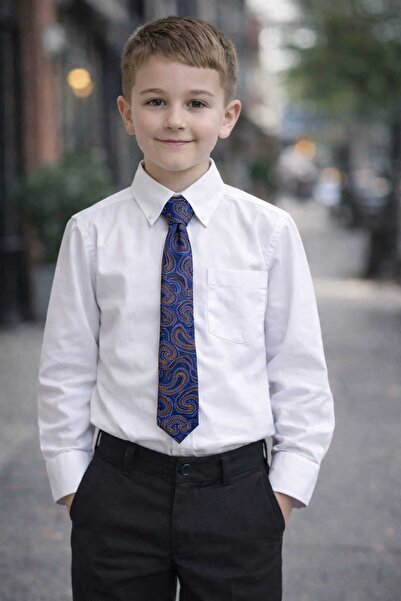 Louis Kids Premium Collection Colorful Shawl Pattern Boys' Tie