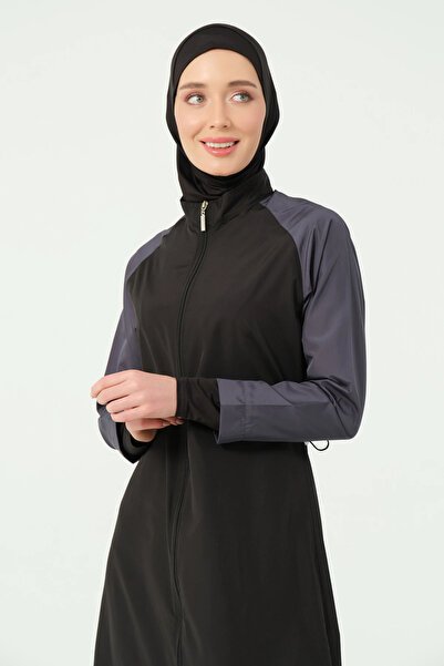 ALFASA Sports Raglan Sleeve Long Hijab Swimsuit