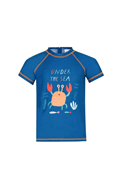 Adasea السلطعون منقوشة تي شيرت شورت ملابس السباحة قطعتين