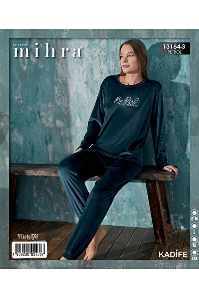 Mihra 13164-3 KADİFE BE REAL PİJAMA TAKIMI