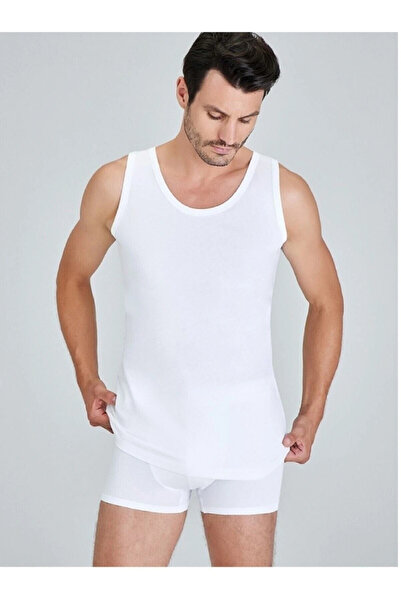 Kom Henry 2-pack White Men's Undershirt, 2 Pieces in Economic Package Box