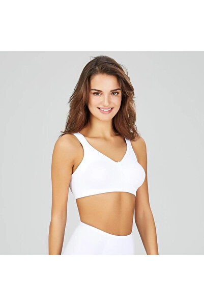 Kom Sutien de sprijin alb Serena, fără cusături, fără sârmă