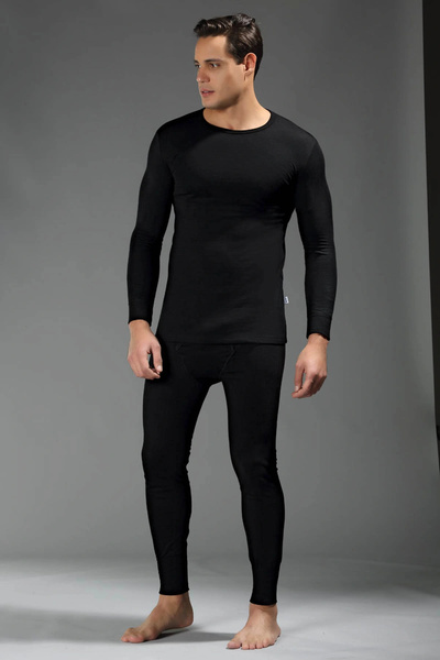 Eros Erkek Lacivert O Yaka Uzun Kol Termal Üst Es0114520