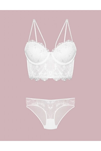 Nurteks Бюстгальтер з балетною підтримкою та мереживом, комплект 4491