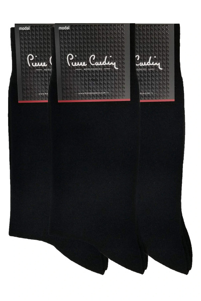 Pierre Cardin 3 чифта черни мъжки чорапи