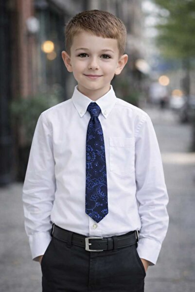 Louis Kids Big Floral Pattern Boy's Tie
