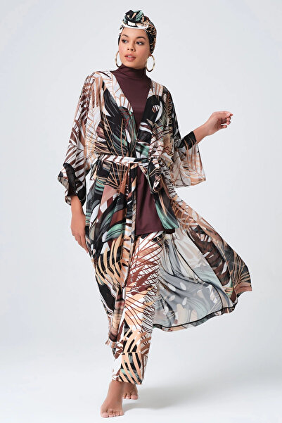 ALFASA Caftan cu curea Amazon - Kimono - Pareo - Hijab Pareo Crepe Fabric - Peste