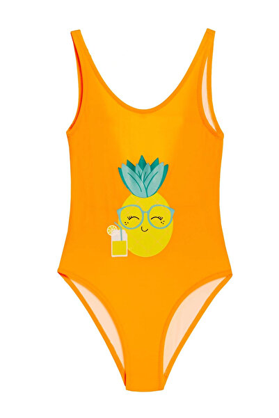 Argento Baskılı Kız Çocuk Mayo