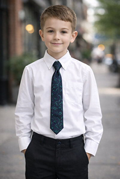 Louis Kids Premium Collection Desenli Erkek Çocuk Kravat