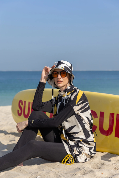 ALFASA Costum de baie confortabil Hijab cu pălărie