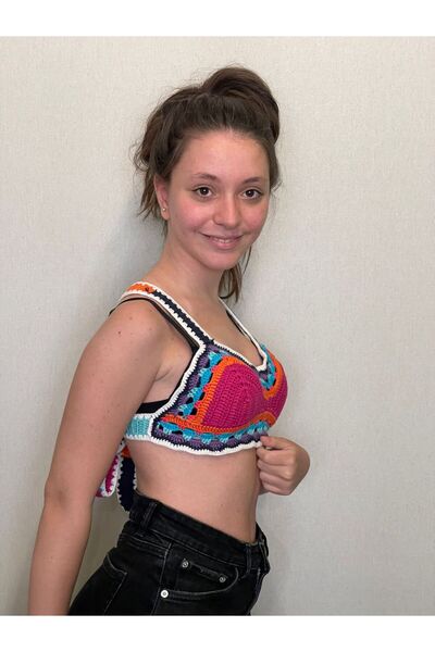 Gönülden Tasarım Дизайн Ручна робота Бюстгальтер Кольоровий бюстгальтер