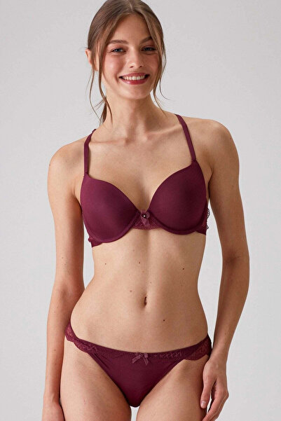 Pierre Cardin Plum 4722 Lyon - Σετ εσώρουχα Fancy με διπλό Push Up και λεπτομ...