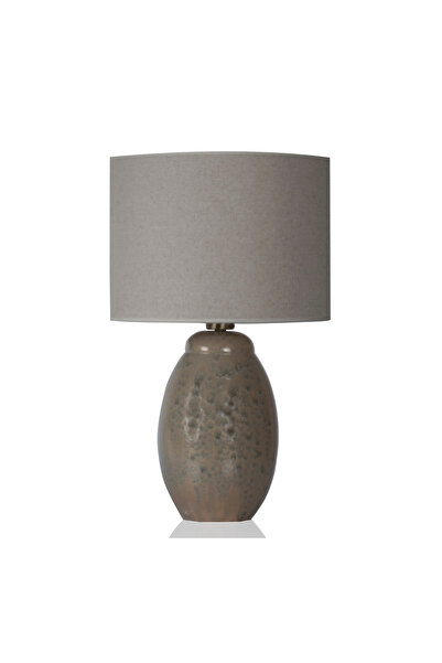 MOENAStudio Boston Natural Color Ceramic Lampshade-Linen Headboard