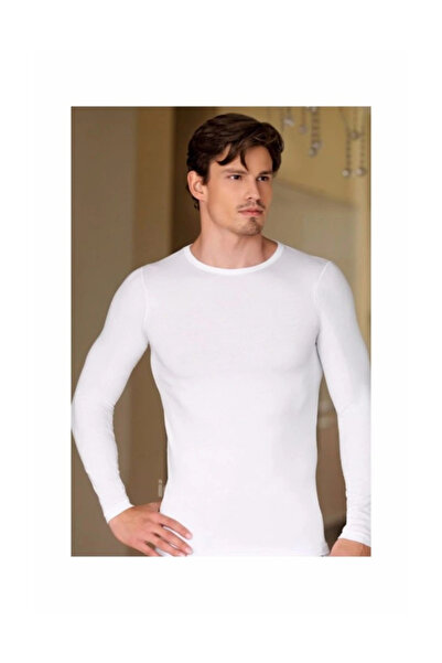 Berrak 1025 %100 Pamuk Likralı Uzun Kol Erkek Fanila