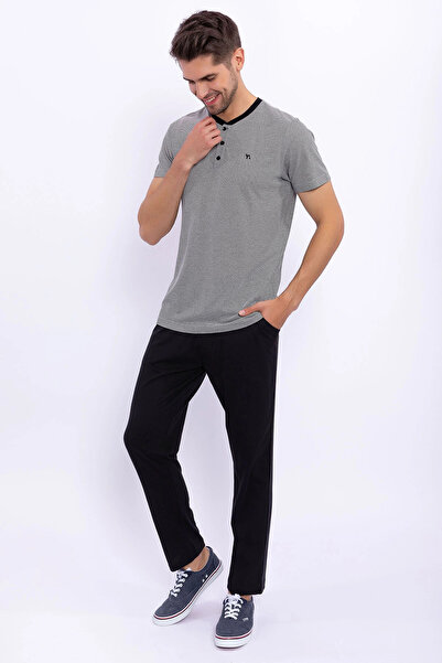 Arnetta Σετ ανδρικές πιτζάμες με κουμπιά κρέμα