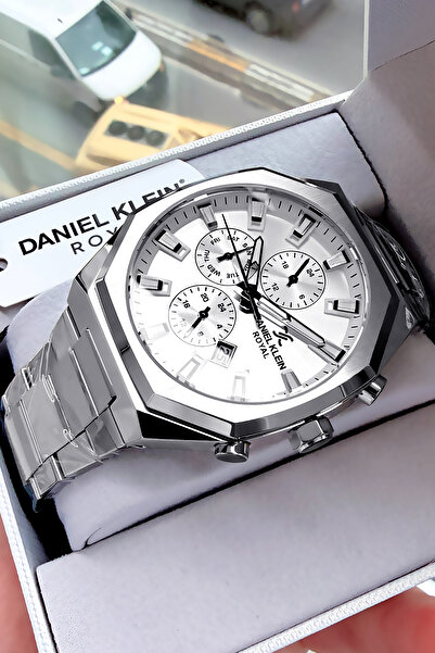 Daniel Klein Royal Erkek Kol Saati 3 Atm Su Geçirmez Gümüş Renk Çelik Kordon ...