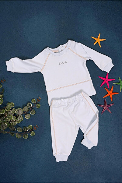 Pierre Cardin %100 Pamuk Erkek Bebek Çıtçıtlı Belden Lastikli Ikili Takım 302392