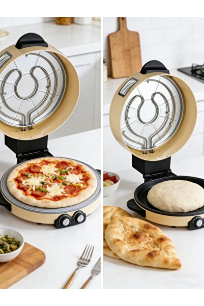 Yallabena Arabic Bread Maker Pizza Maker 2200W 40cm Electric Home Baker