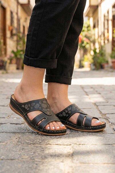 GEZER Papuci de vară din colecția de piele artificială pentru femei