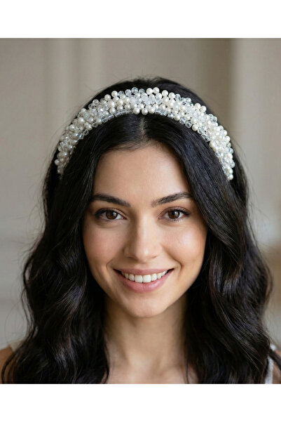 gelinmz Coroană de mireasă și accesoriu de păr, elegantă și elegantă, realiza...
