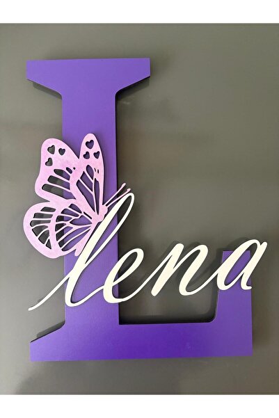 Runc Design İsime Özel Işıklı Bebek-Çocuk Odası Kapı-Duvar Süsü