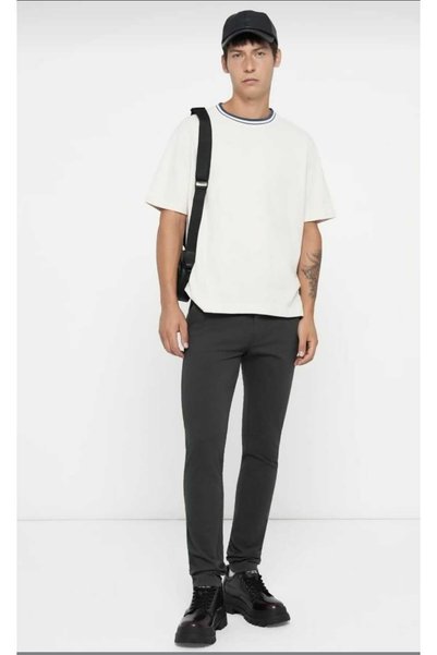 Dockers Pantaloni chino Smart 360 Comfort Knit, culoare SteelH/ gri închis, croială skinny/slim fit