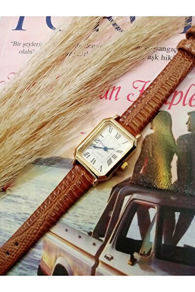 Ricardo Vintage Model Tan Color Snake Pattern Cord Women Wristwatch Bb0056