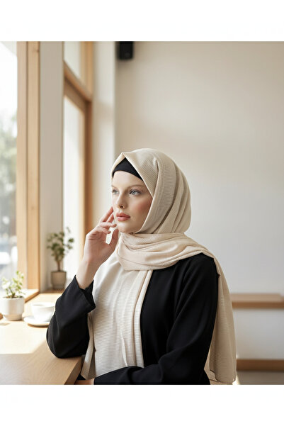 Modakaşmir Moda Kaşmir Misto Çizgili Pamuklu Şal