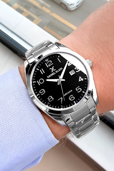 Daniel Klein Erkek Kol Saati 3 Atm Su Geçirmez Gümüş Renk Çelik Kordon Cbk462