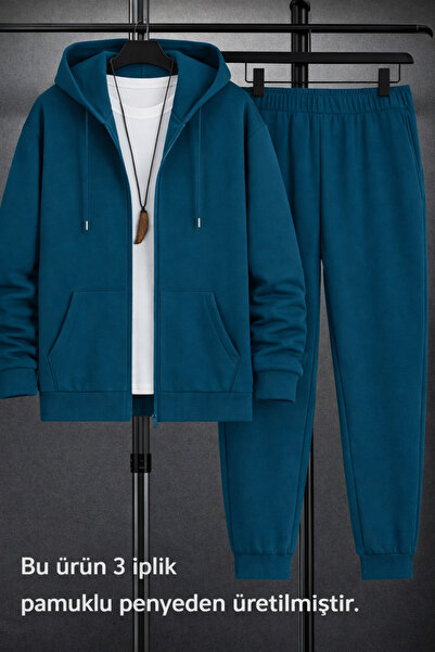 BRLKN طقم بدلة رياضية بغطاء للرأس للرجال