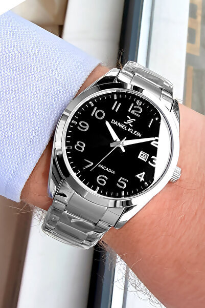 Daniel Klein Erkek Kol Saati 3 Atm Su Geçirmez Gümüş Renk Çelik Kordon Cbk443