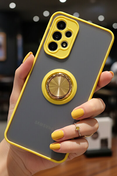 Hatreds Samsung Galaxy A23 4G İçin Kamera Korumalı Yüzüklü Kılıf - Leke Tutma...