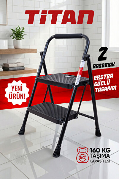 Fiesta Titan 2 Basamak EXTRA GÜÇLÜ ÖZEL TASARIM Geniş Basamaklı Merdiven
